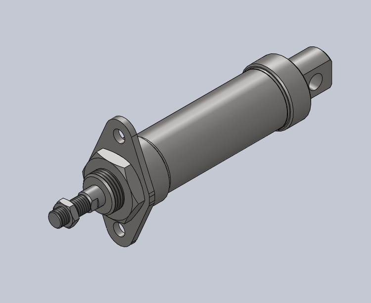 QGBX-T-MF1杆端法兰型气缸[QGBX-T-MF1-32-50]